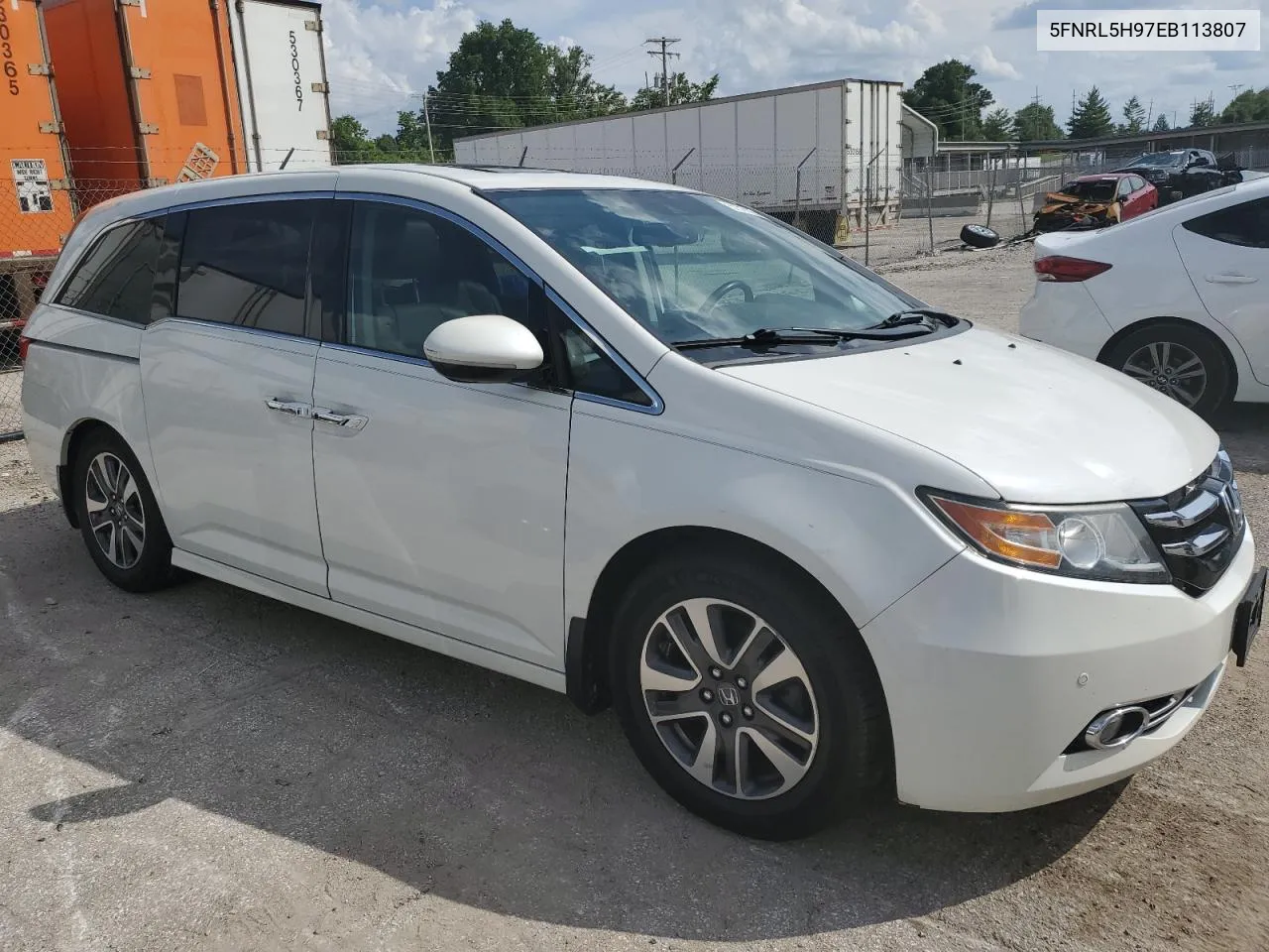 2014 Honda Odyssey Touring VIN: 5FNRL5H97EB113807 Lot: 57317124