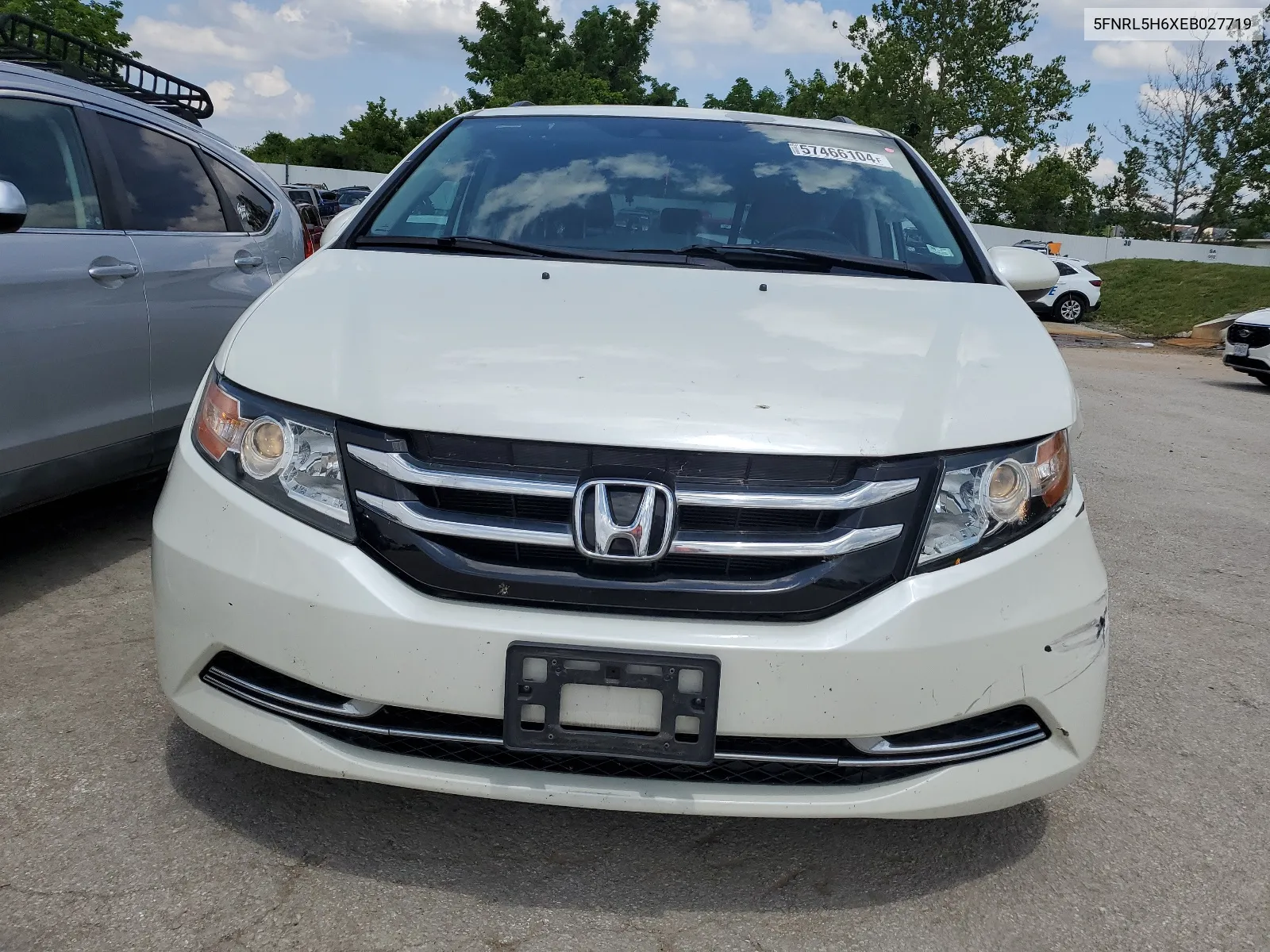 5FNRL5H6XEB027719 2014 Honda Odyssey Exl