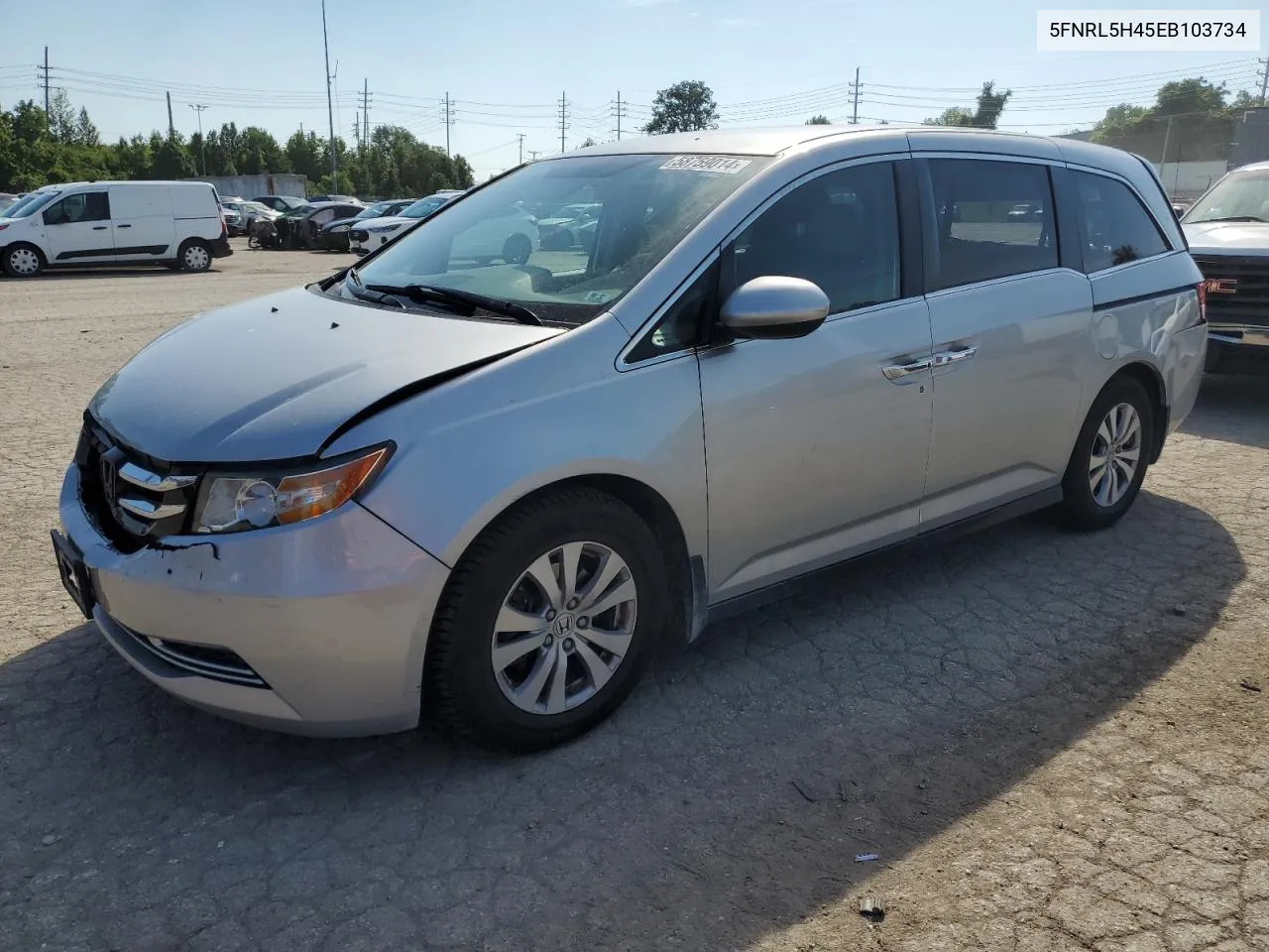 2014 Honda Odyssey Ex VIN: 5FNRL5H45EB103734 Lot: 58759014