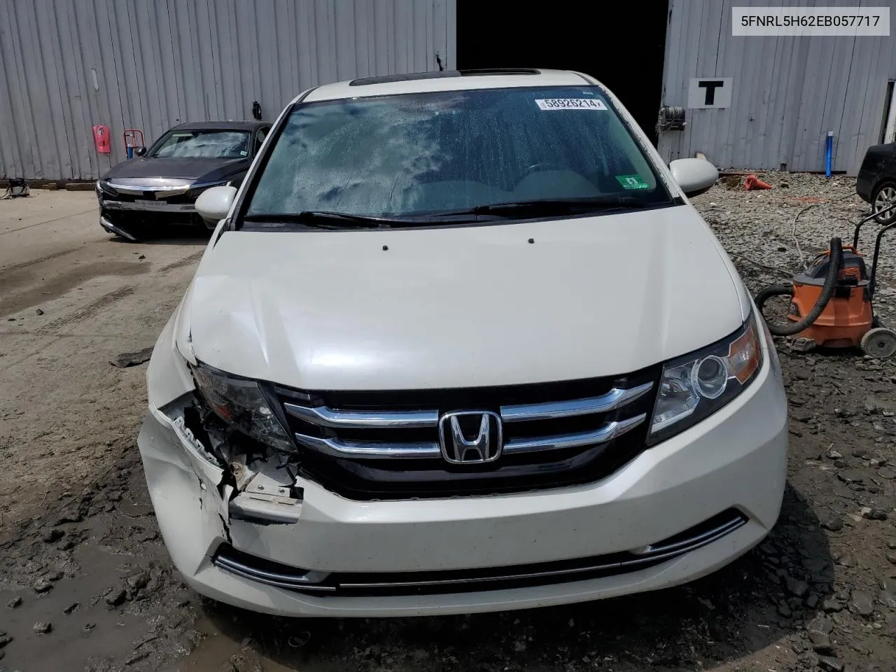 2014 Honda Odyssey Exl VIN: 5FNRL5H62EB057717 Lot: 58926214