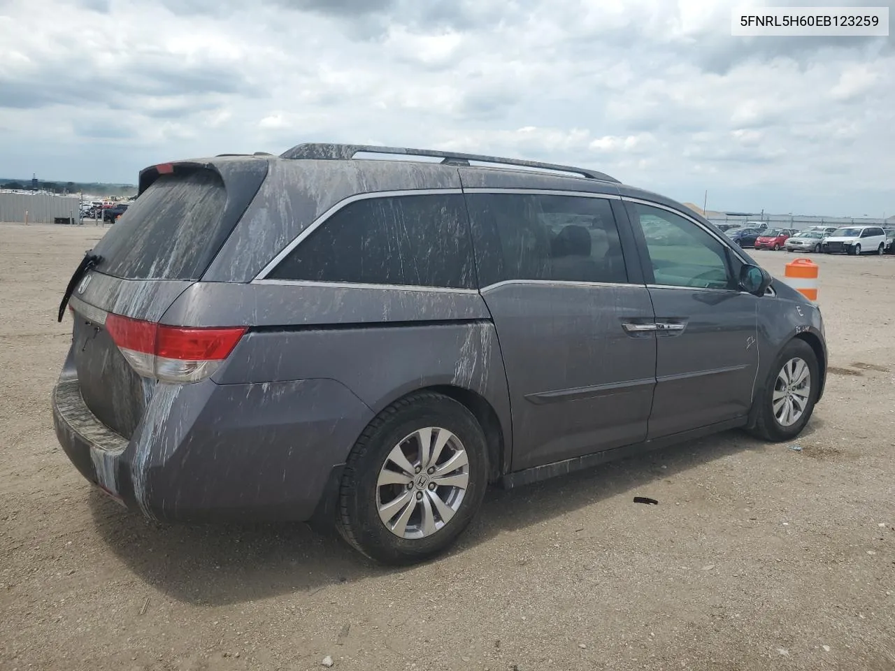 2014 Honda Odyssey Exl VIN: 5FNRL5H60EB123259 Lot: 61212164