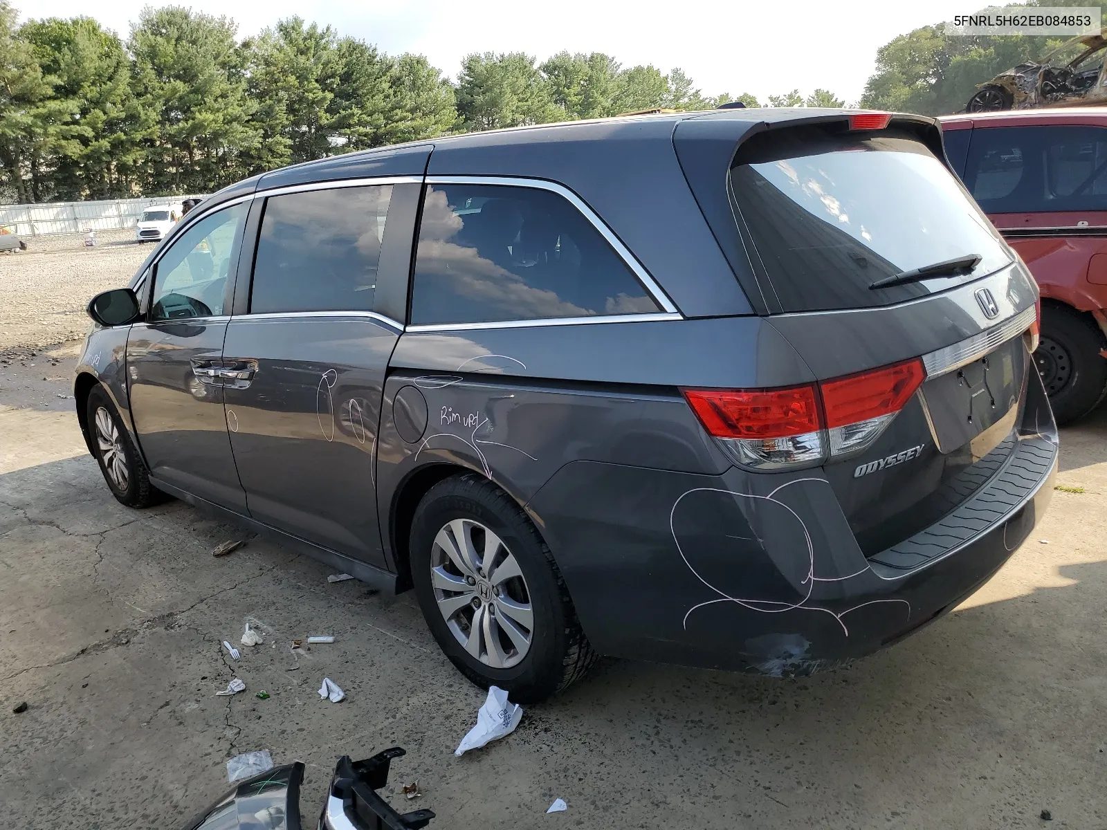 5FNRL5H62EB084853 2014 Honda Odyssey Exl