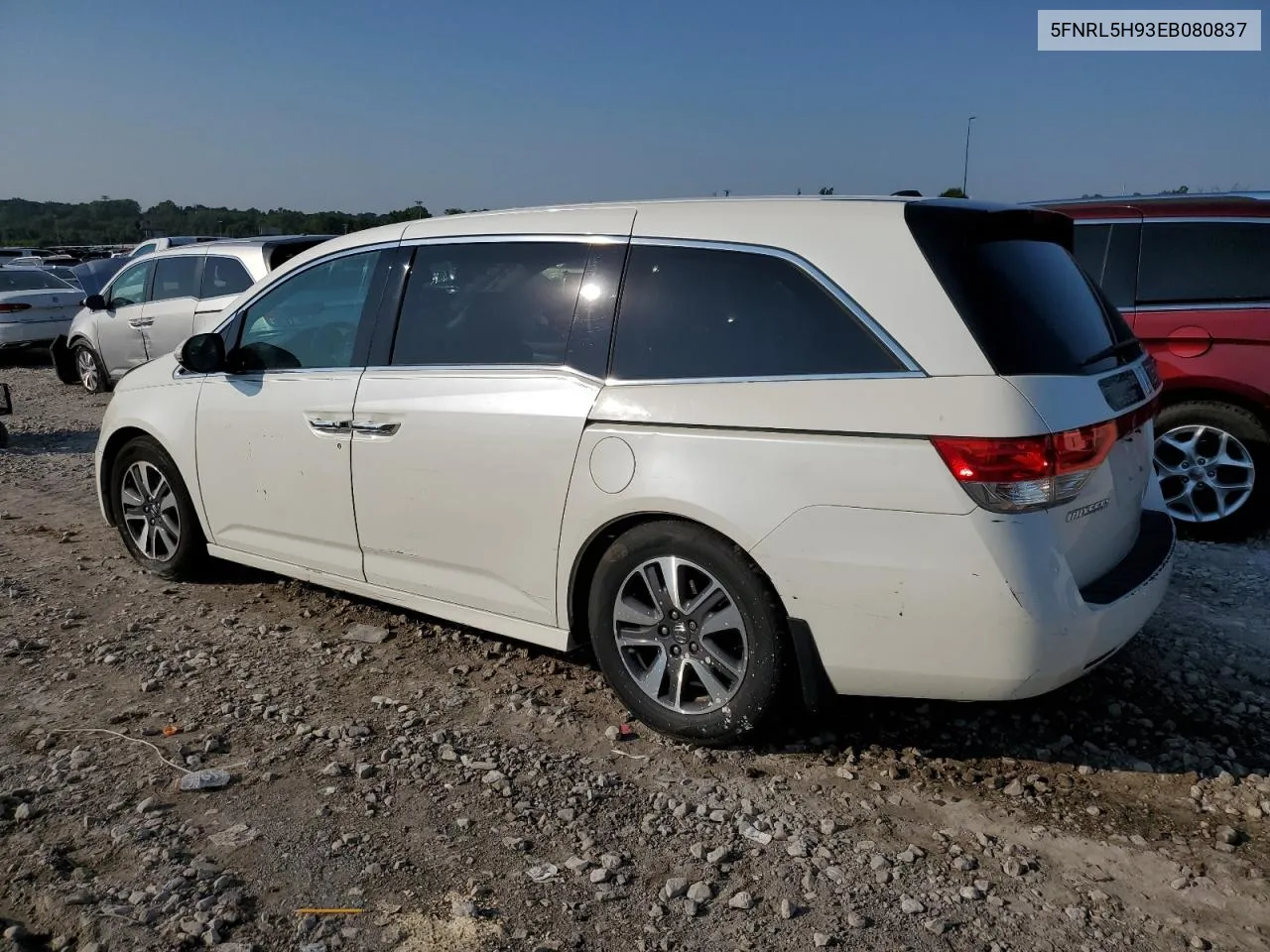 5FNRL5H93EB080837 2014 Honda Odyssey Touring