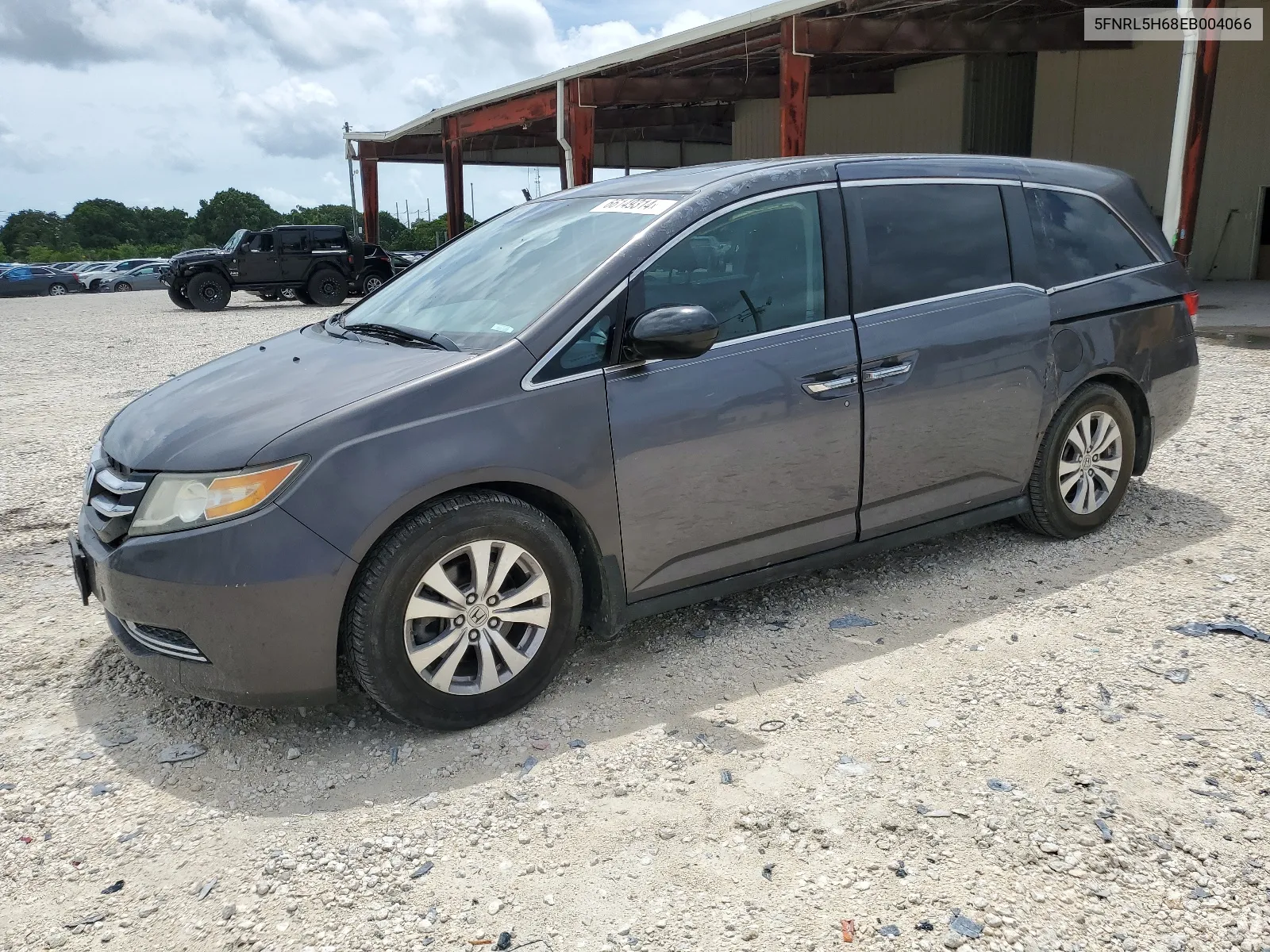 5FNRL5H68EB004066 2014 Honda Odyssey Exl