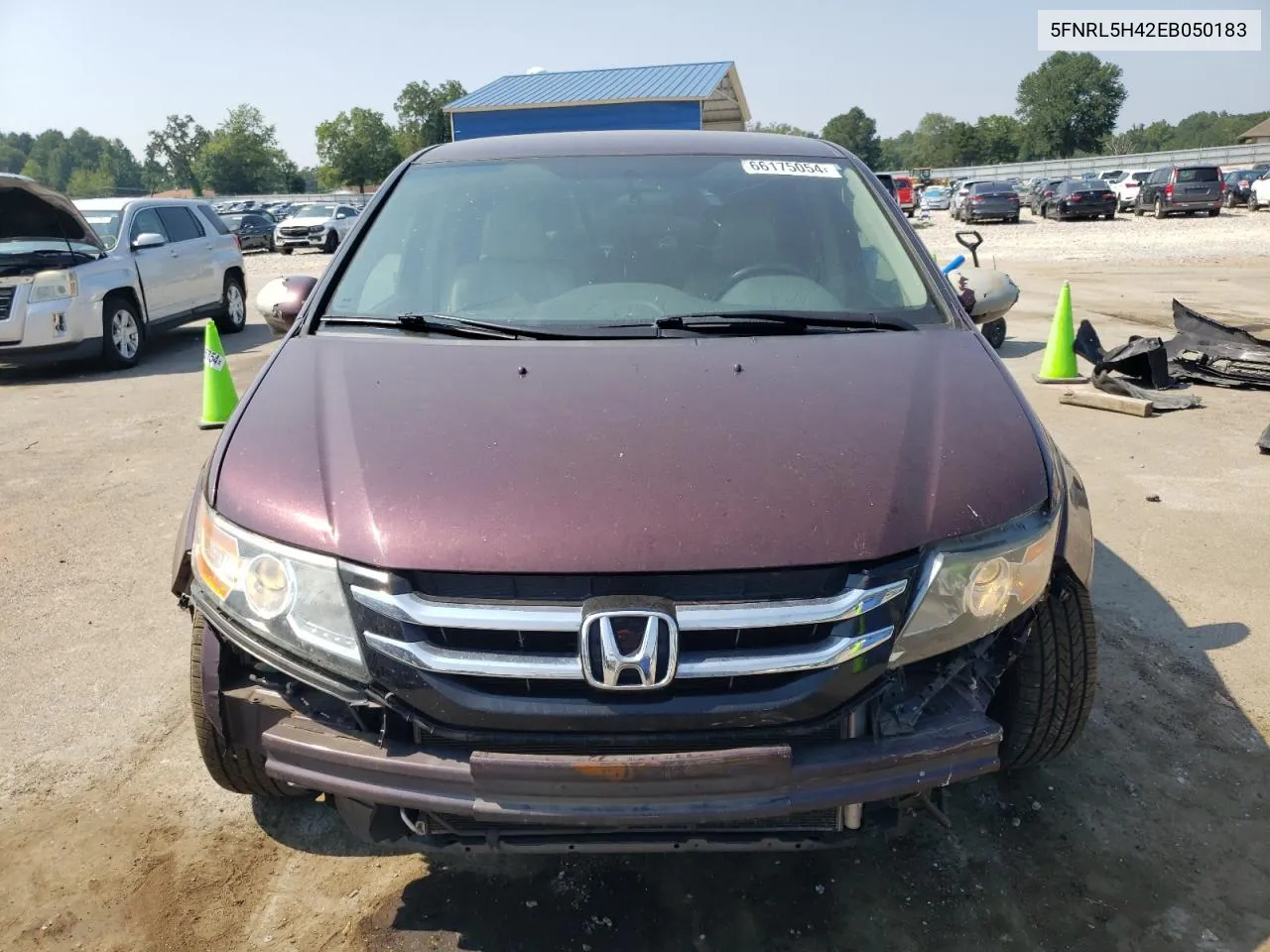 2014 Honda Odyssey Ex VIN: 5FNRL5H42EB050183 Lot: 66175054