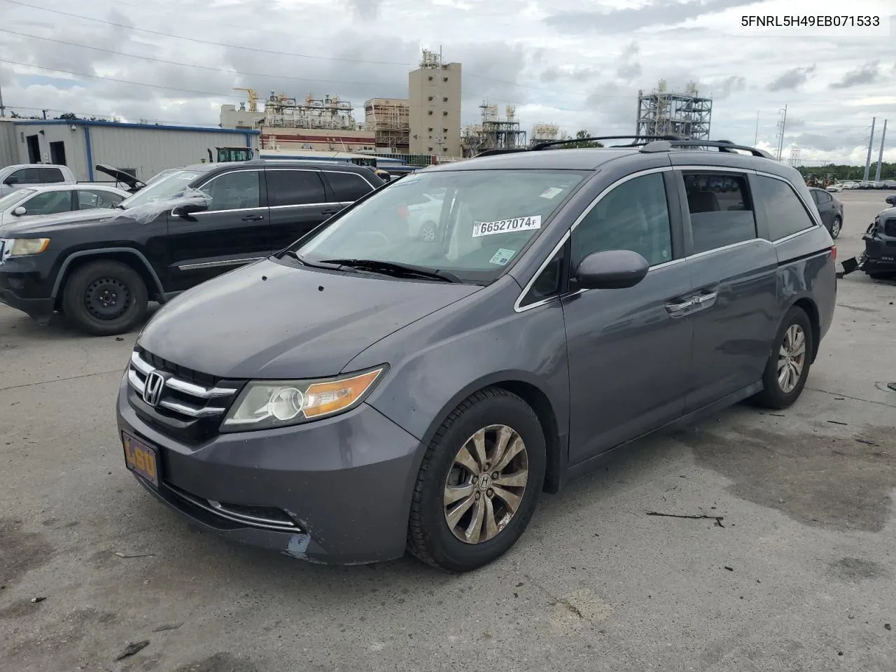 5FNRL5H49EB071533 2014 Honda Odyssey Ex