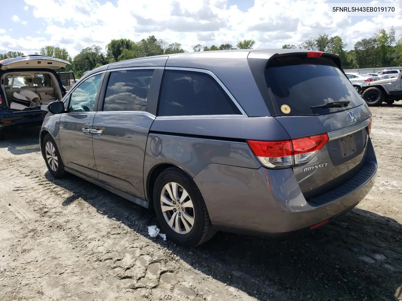 2014 Honda Odyssey Ex VIN: 5FNRL5H43EB019170 Lot: 66888114