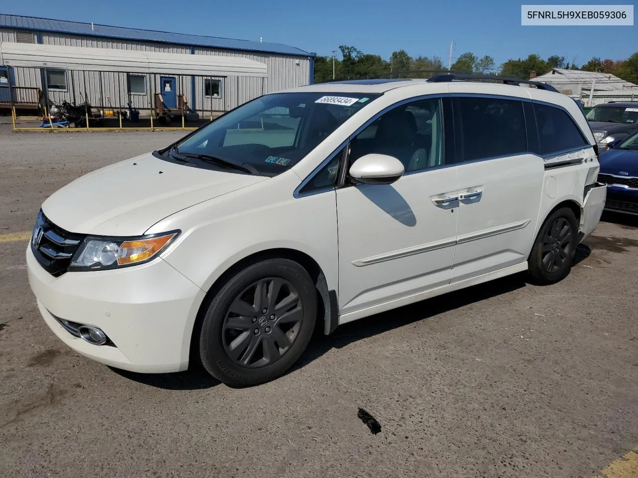 2014 Honda Odyssey Touring VIN: 5FNRL5H9XEB059306 Lot: 66893434