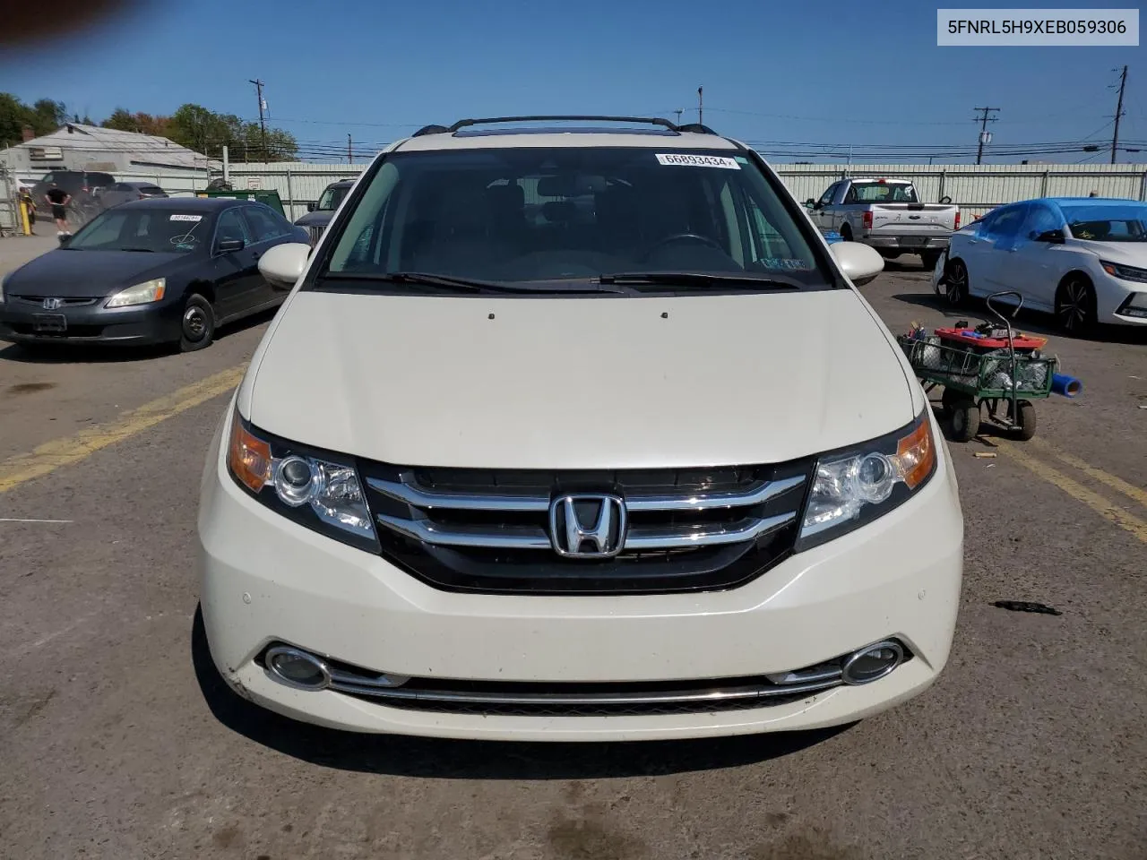 2014 Honda Odyssey Touring VIN: 5FNRL5H9XEB059306 Lot: 66893434