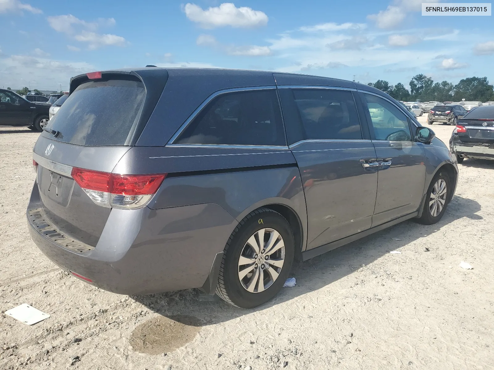 5FNRL5H69EB137015 2014 Honda Odyssey Exl