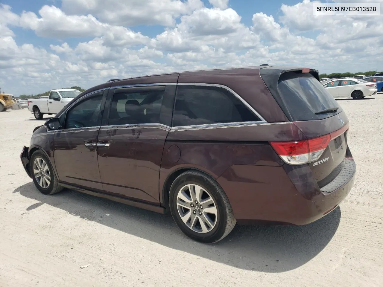 2014 Honda Odyssey Touring VIN: 5FNRL5H97EB013528 Lot: 67130174