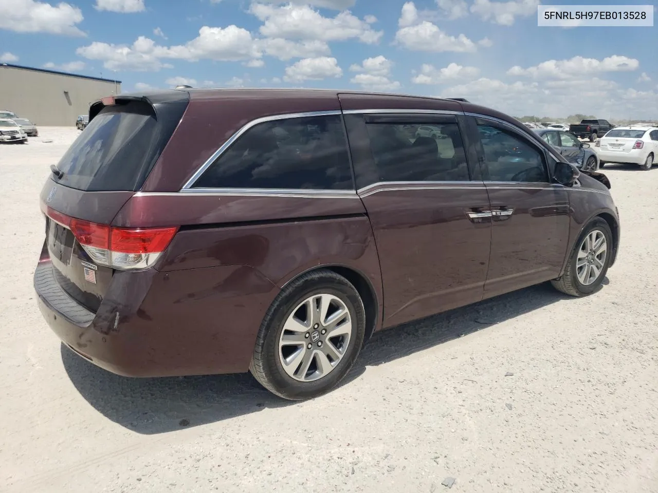 2014 Honda Odyssey Touring VIN: 5FNRL5H97EB013528 Lot: 67130174