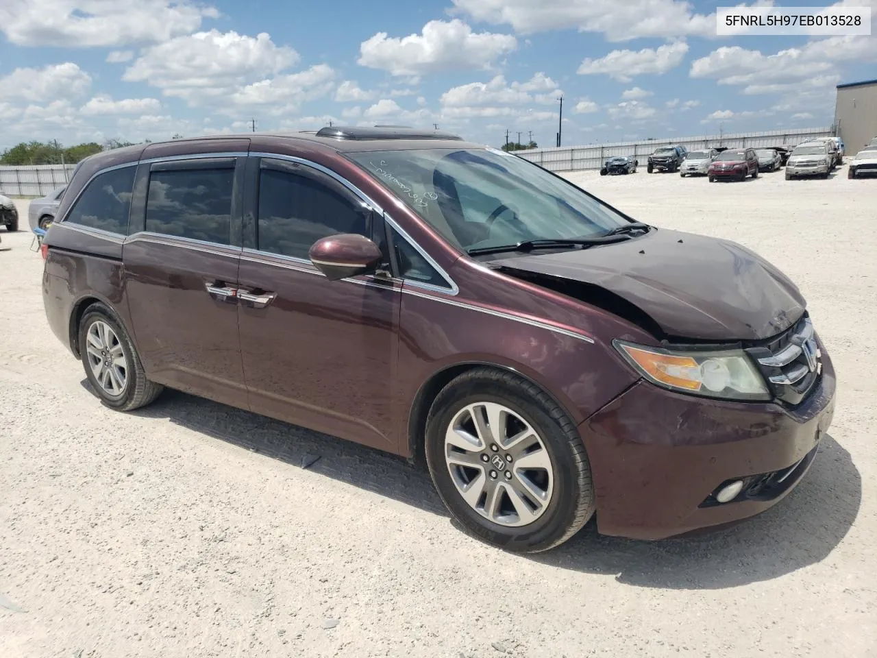 5FNRL5H97EB013528 2014 Honda Odyssey Touring