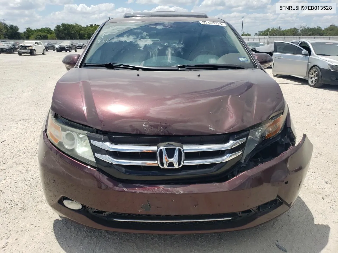 5FNRL5H97EB013528 2014 Honda Odyssey Touring