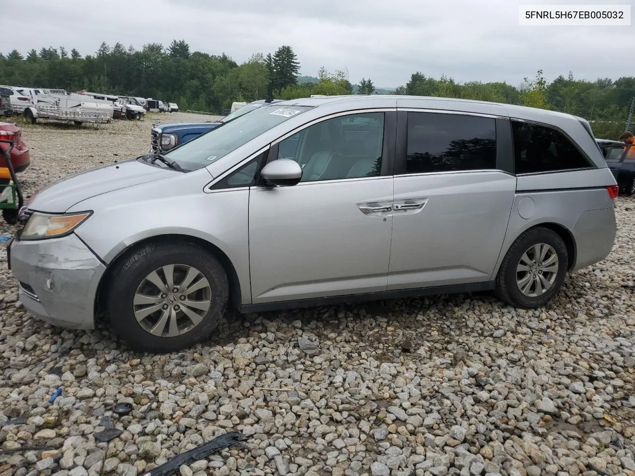 2014 Honda Odyssey Exl VIN: 5FNRL5H67EB005032 Lot: 67682794