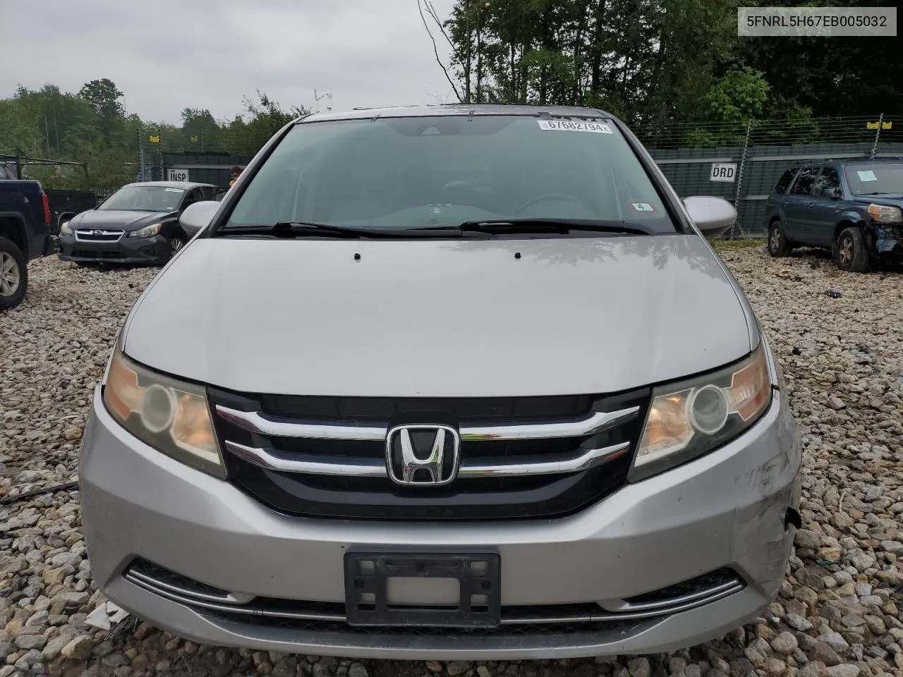 2014 Honda Odyssey Exl VIN: 5FNRL5H67EB005032 Lot: 67682794