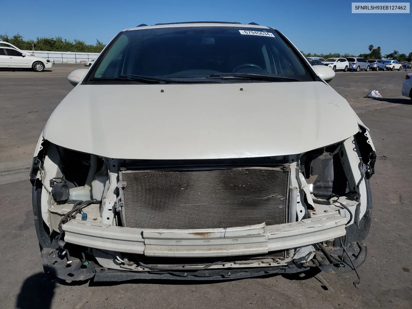 5FNRL5H93EB127462 2014 Honda Odyssey Touring