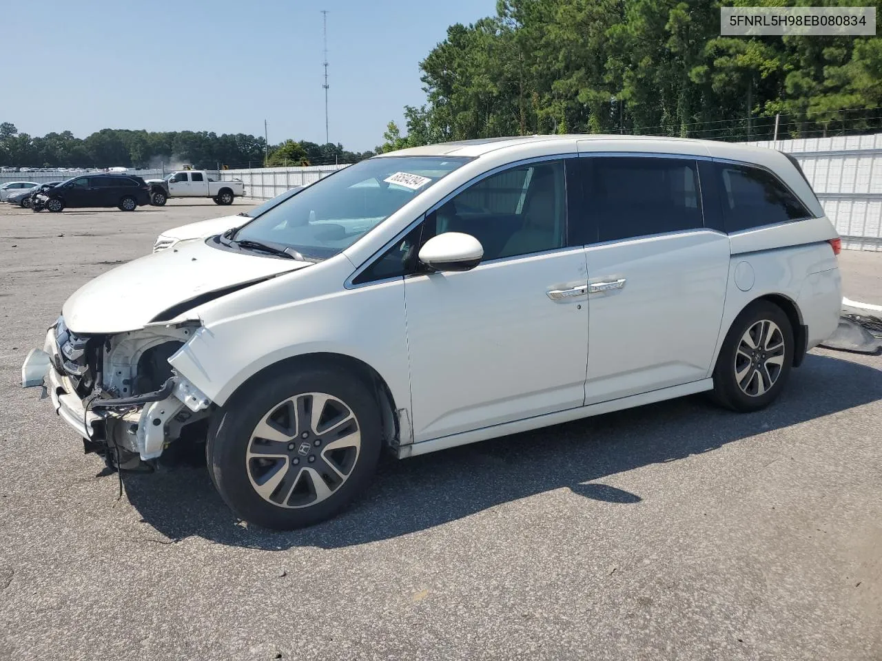 5FNRL5H98EB080834 2014 Honda Odyssey Touring