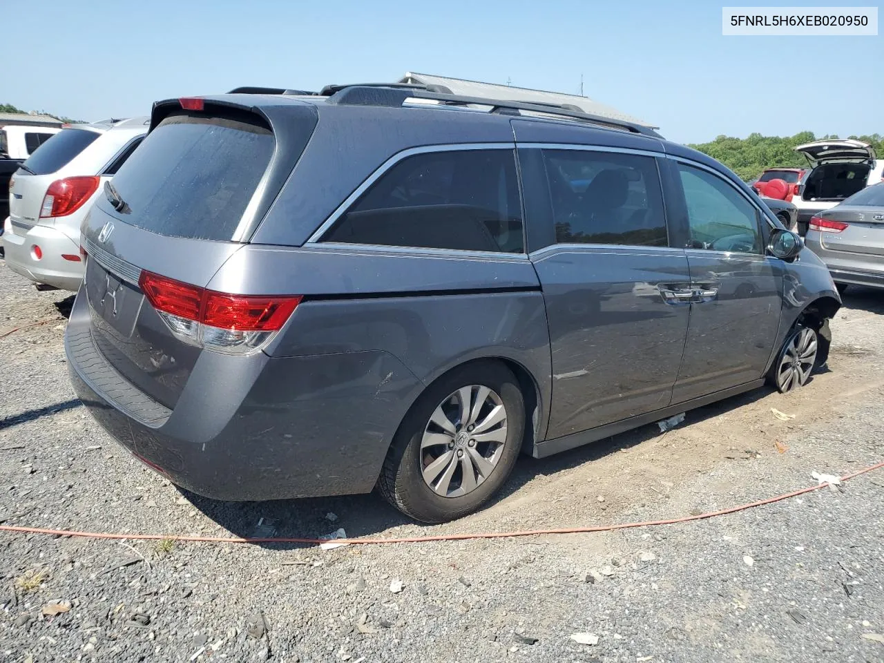 5FNRL5H6XEB020950 2014 Honda Odyssey Exl