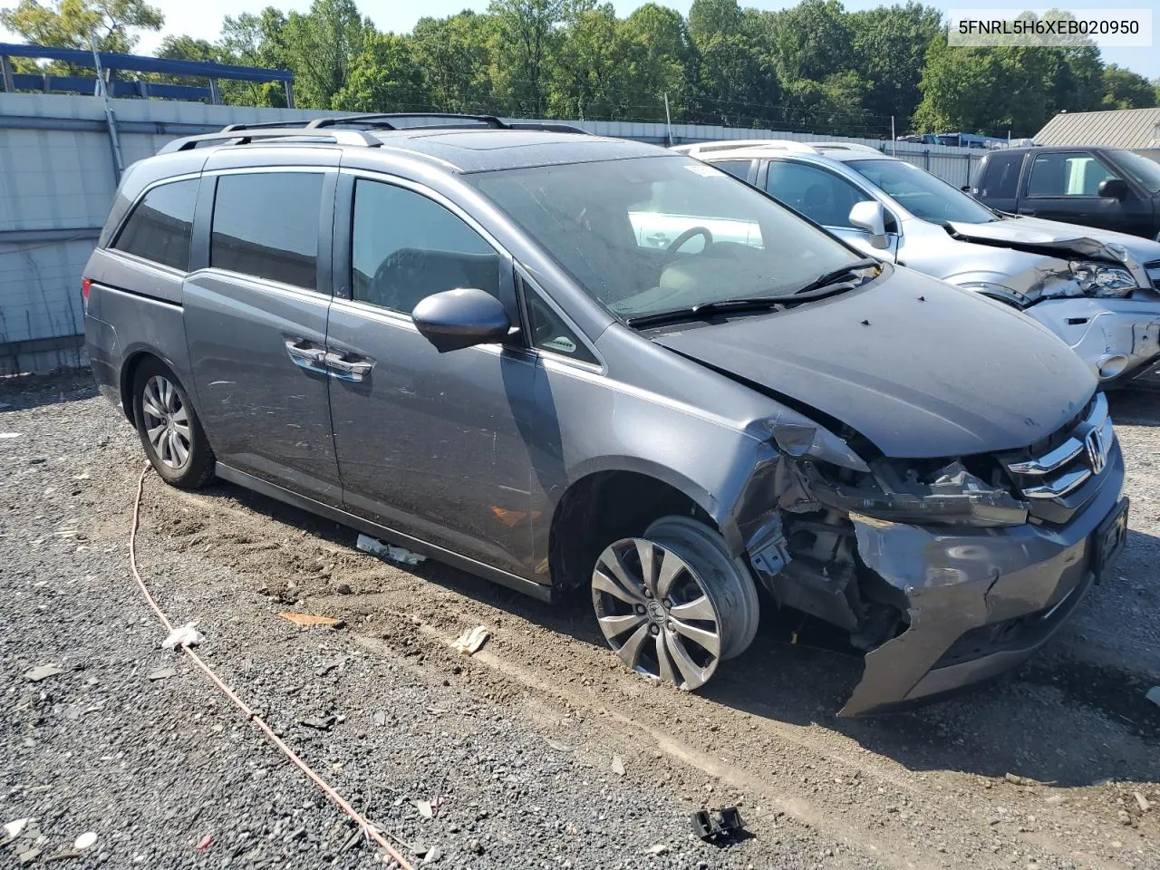 2014 Honda Odyssey Exl VIN: 5FNRL5H6XEB020950 Lot: 68769794