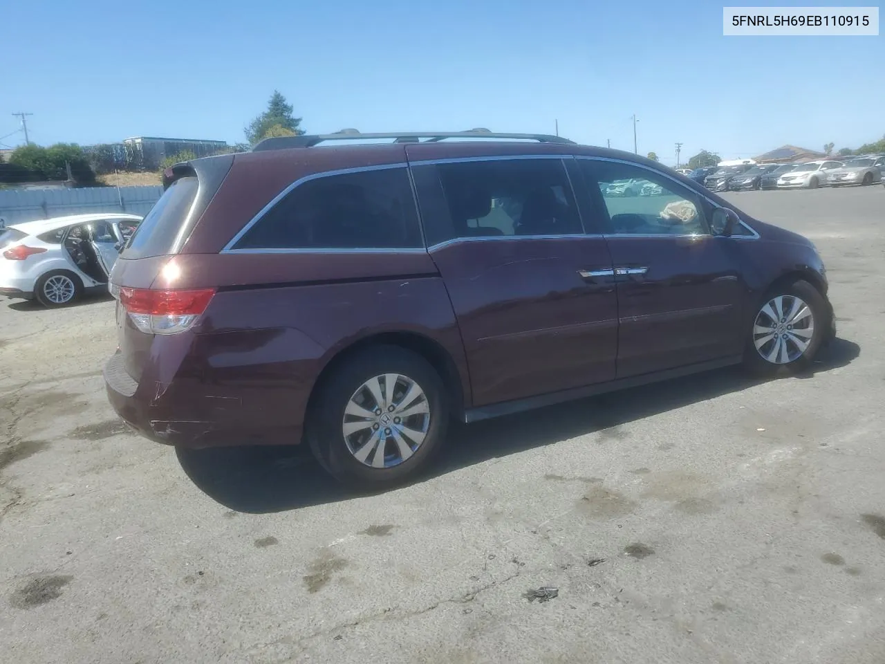 2014 Honda Odyssey Exl VIN: 5FNRL5H69EB110915 Lot: 69253304