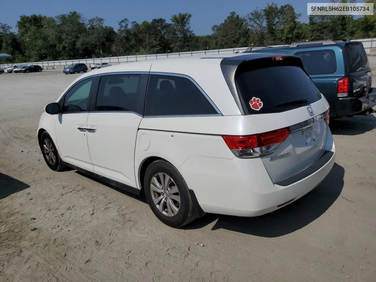 5FNRL5H62EB105734 2014 Honda Odyssey Exl