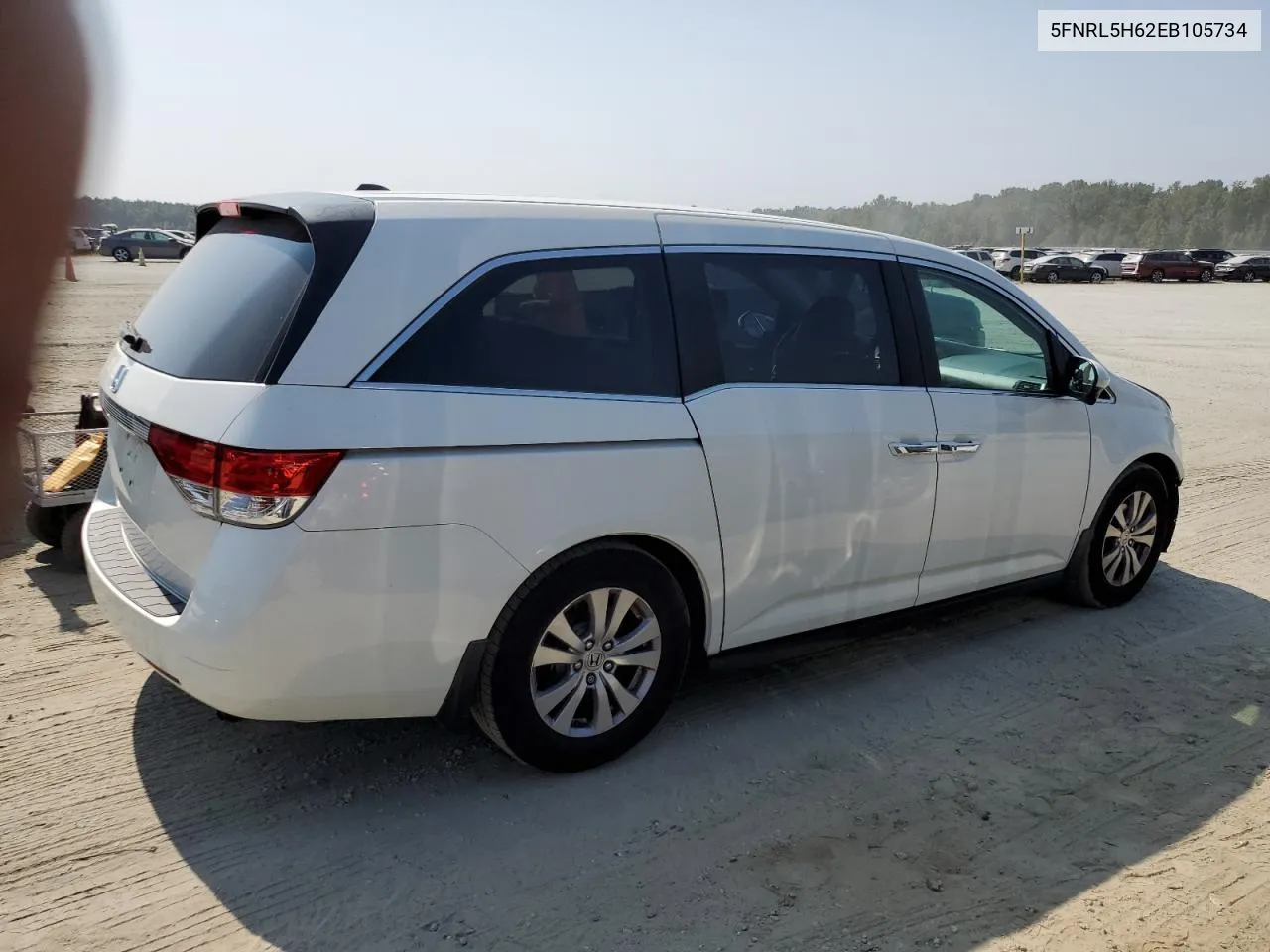 5FNRL5H62EB105734 2014 Honda Odyssey Exl