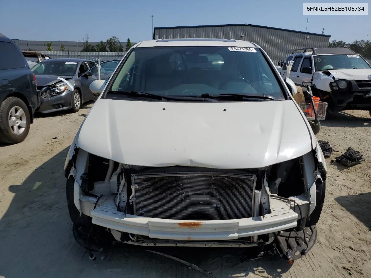 5FNRL5H62EB105734 2014 Honda Odyssey Exl