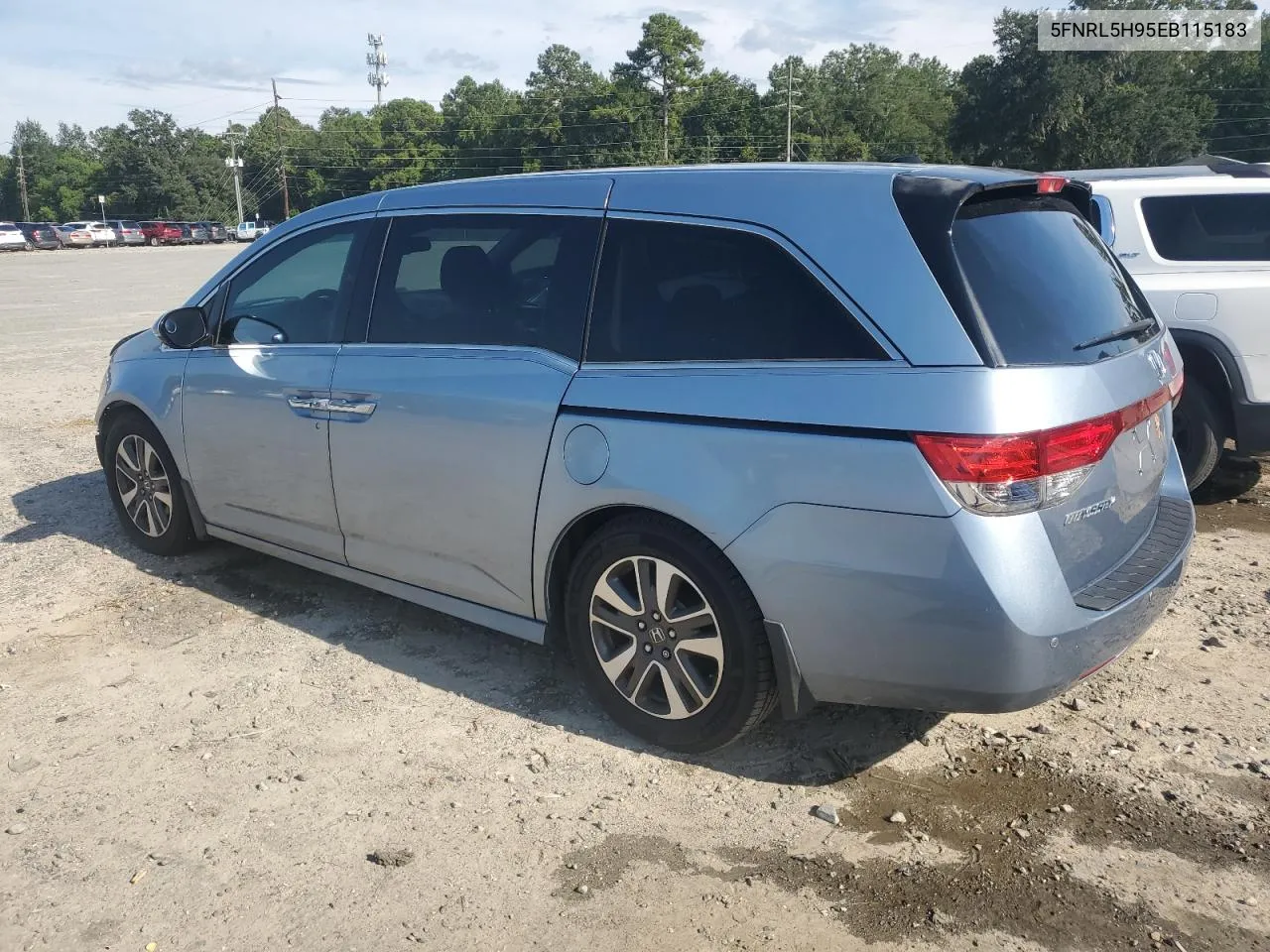 2014 Honda Odyssey Touring VIN: 5FNRL5H95EB115183 Lot: 69976304