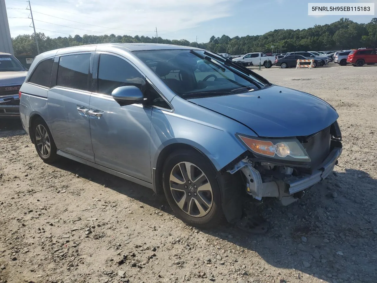 5FNRL5H95EB115183 2014 Honda Odyssey Touring