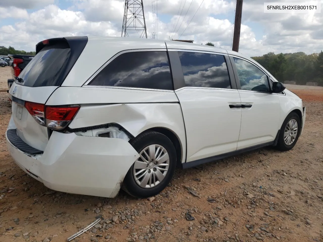 2014 Honda Odyssey Lx VIN: 5FNRL5H2XEB001571 Lot: 70131864