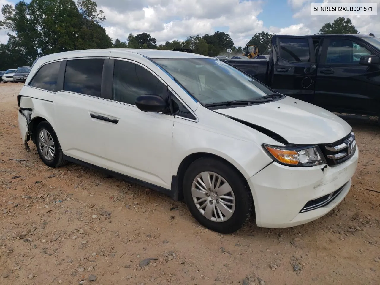 2014 Honda Odyssey Lx VIN: 5FNRL5H2XEB001571 Lot: 70131864