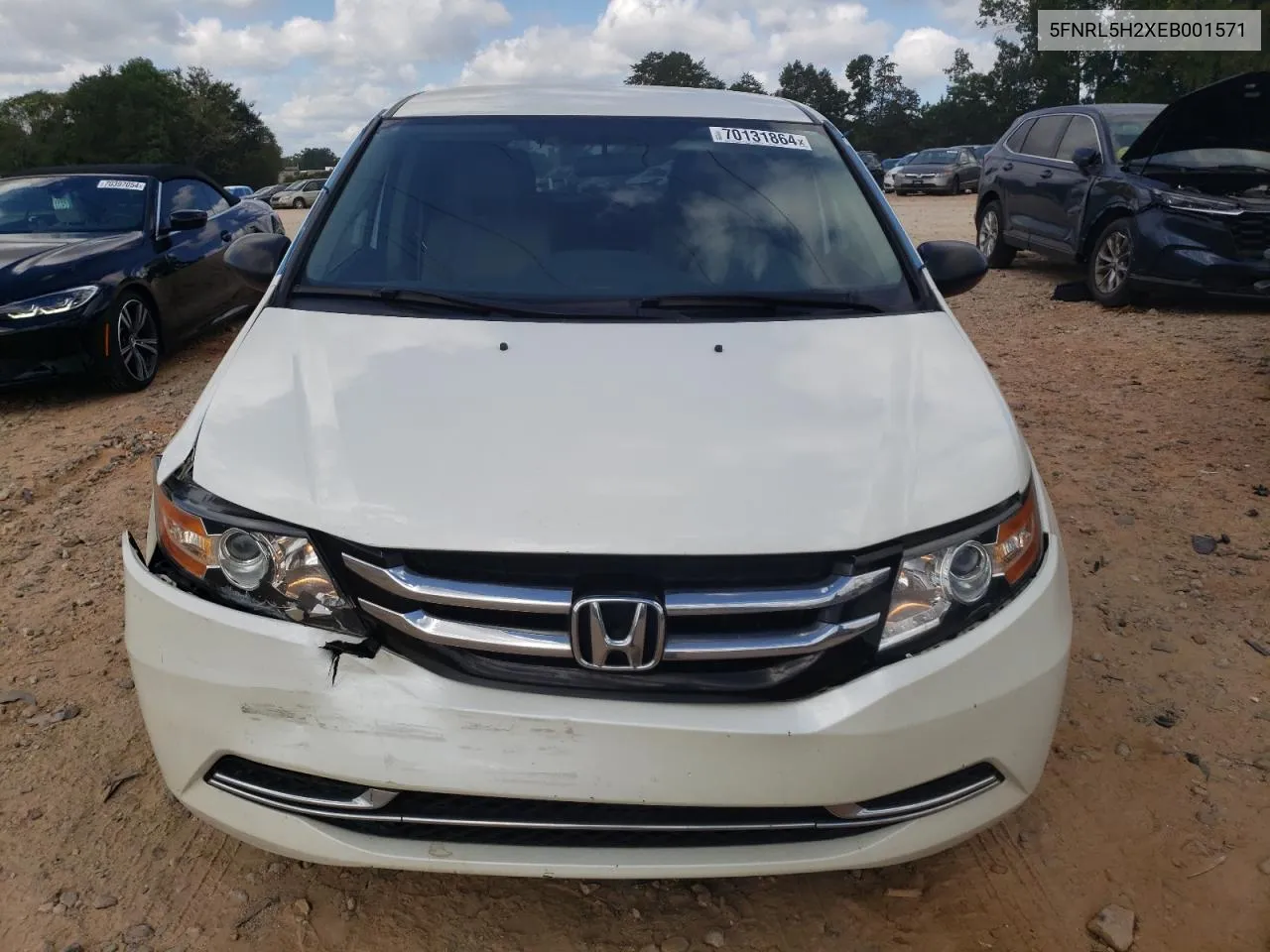 2014 Honda Odyssey Lx VIN: 5FNRL5H2XEB001571 Lot: 70131864