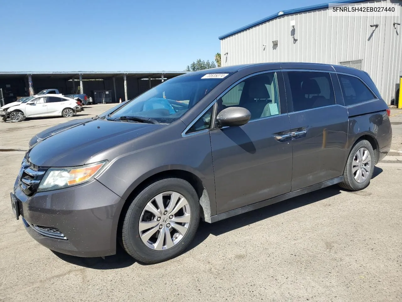 2014 Honda Odyssey Ex VIN: 5FNRL5H42EB027440 Lot: 70535074