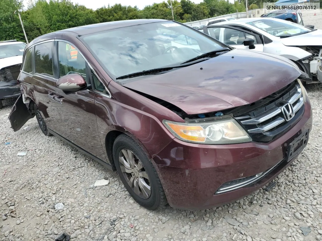 5FNRL5H68EB076112 2014 Honda Odyssey Exl