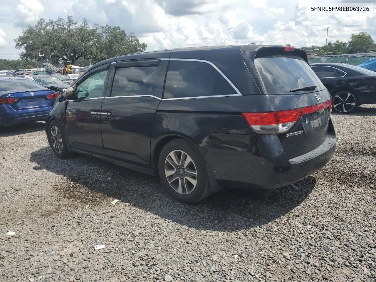 2014 Honda Odyssey Touring VIN: 5FNRL5H98EB063726 Lot: 70681724