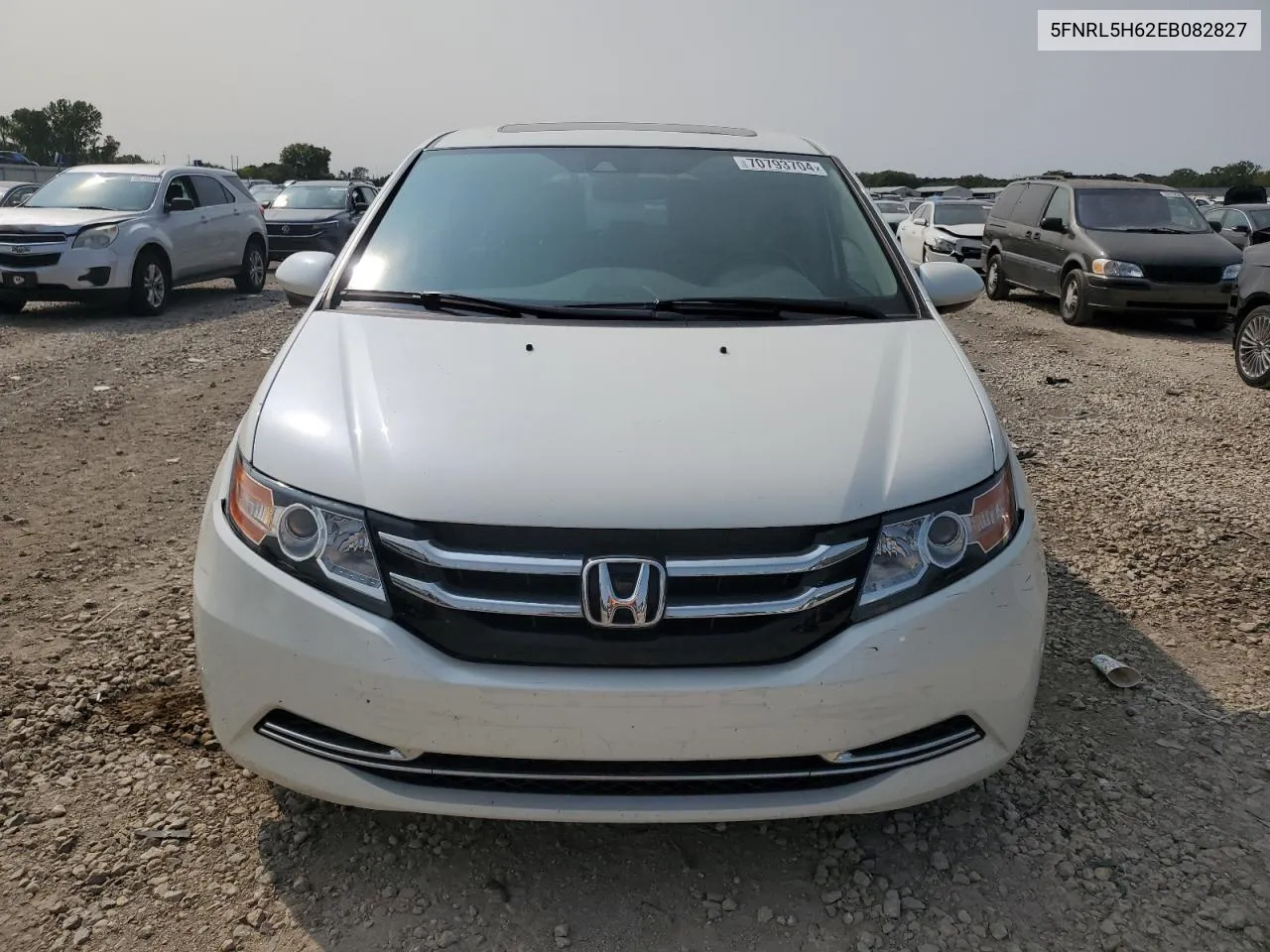 2014 Honda Odyssey Exl VIN: 5FNRL5H62EB082827 Lot: 70793704