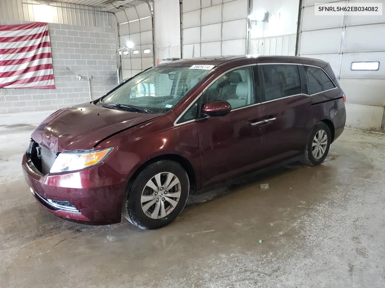 5FNRL5H62EB034082 2014 Honda Odyssey Exl