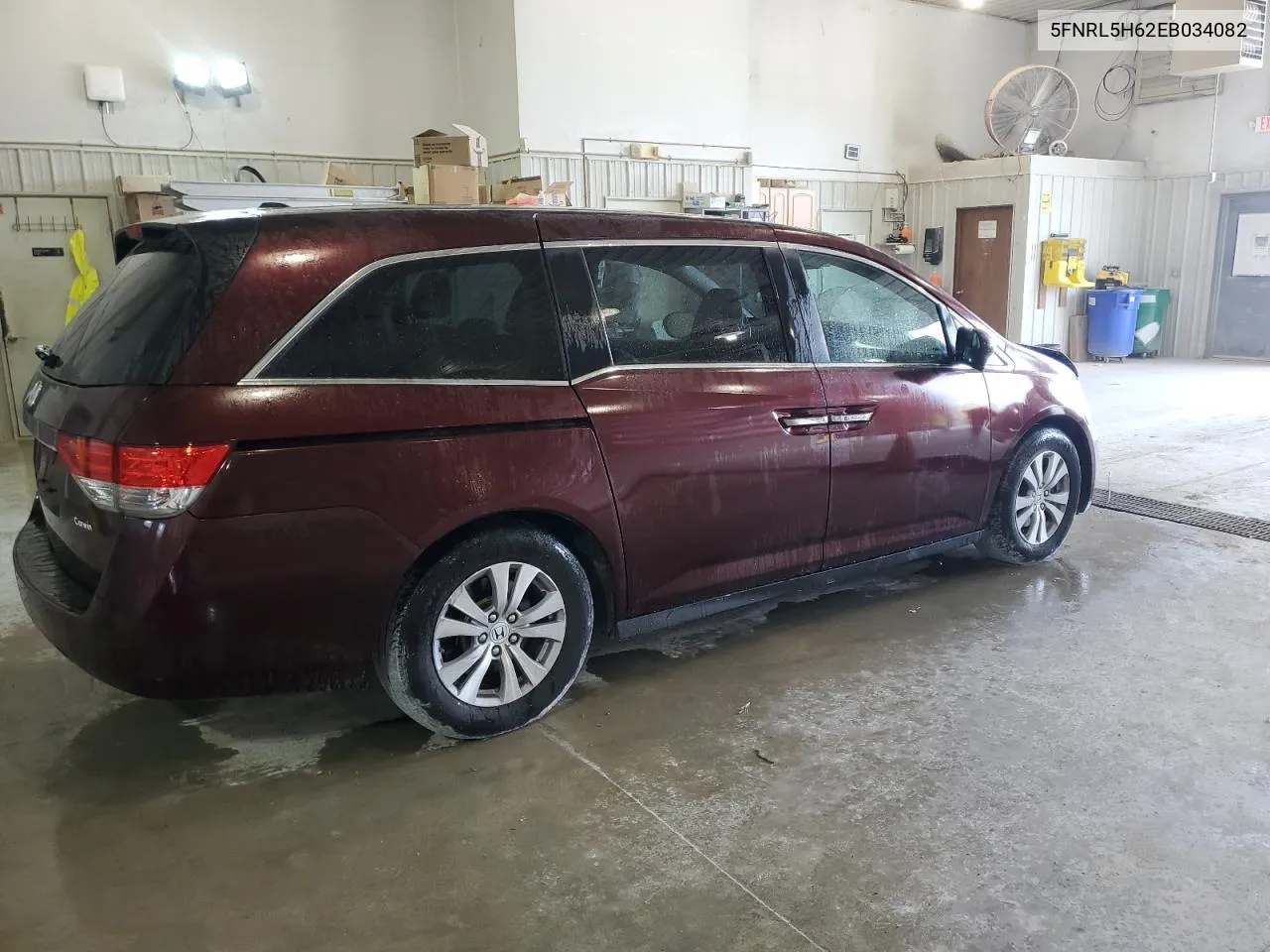 5FNRL5H62EB034082 2014 Honda Odyssey Exl