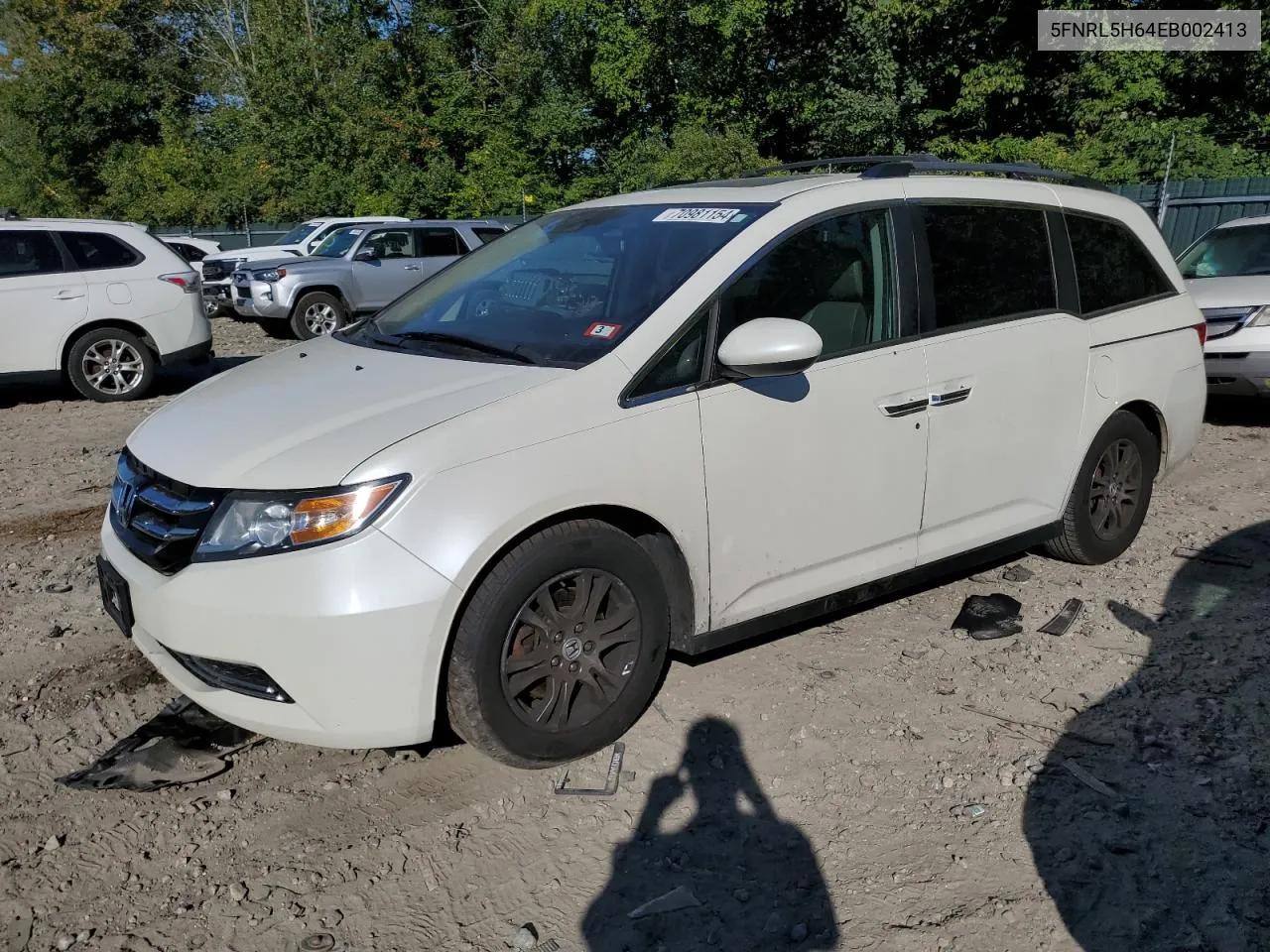 5FNRL5H64EB002413 2014 Honda Odyssey Exl