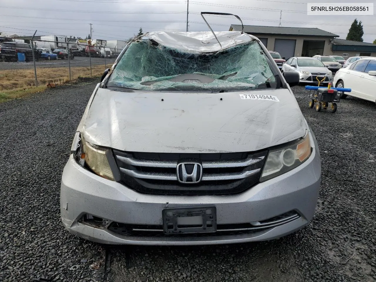 2014 Honda Odyssey Lx VIN: 5FNRL5H26EB058561 Lot: 71014944