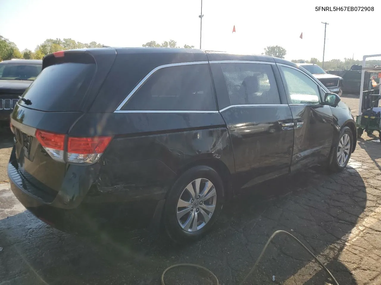 2014 Honda Odyssey Exl VIN: 5FNRL5H67EB072908 Lot: 71267814