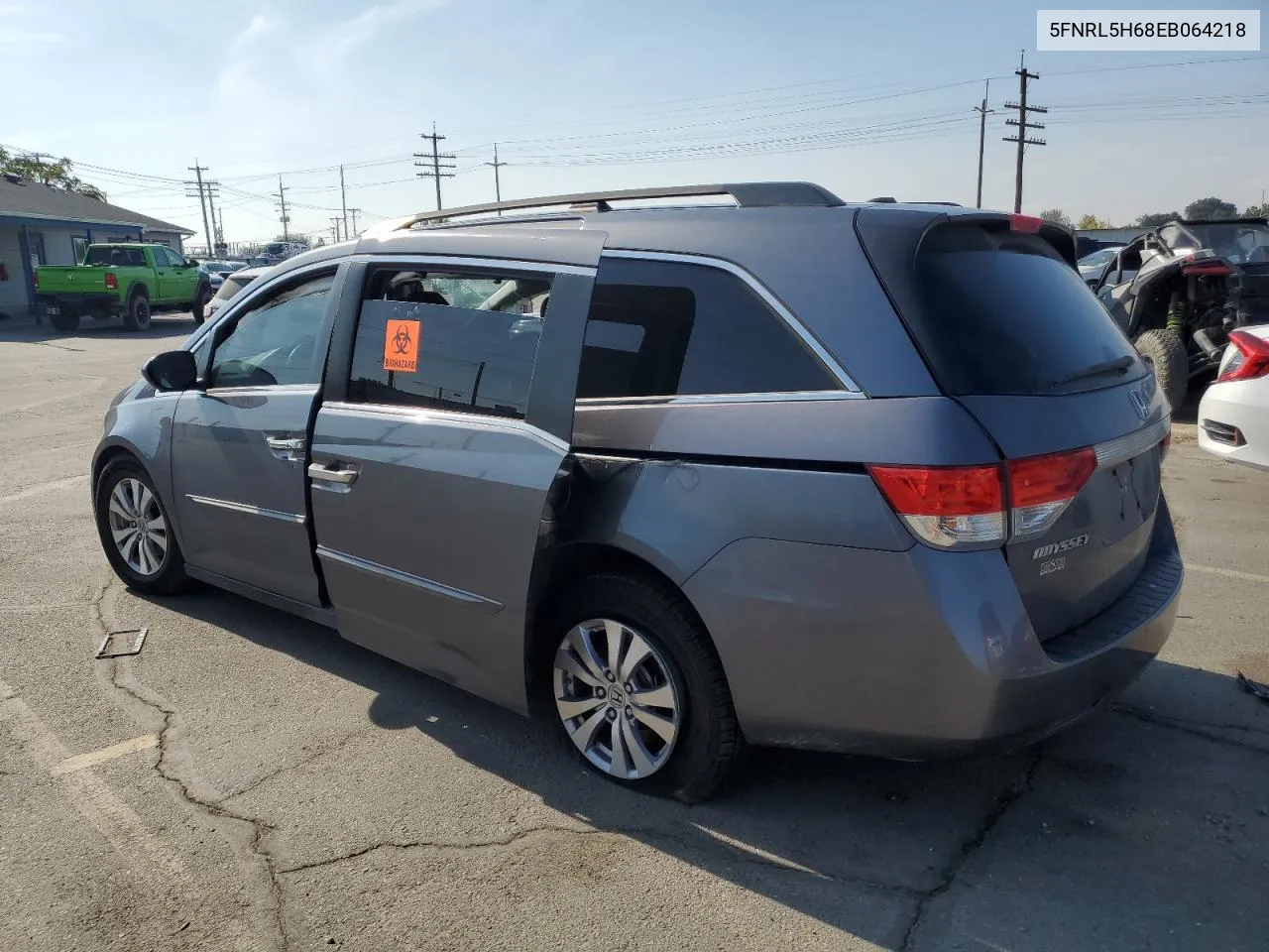 5FNRL5H68EB064218 2014 Honda Odyssey Exl