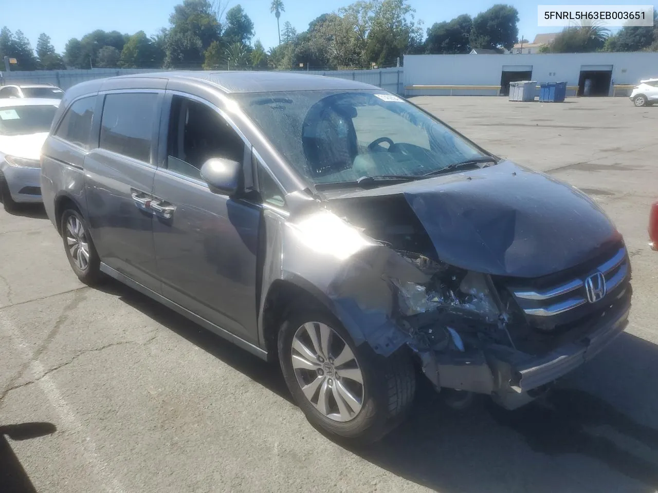 5FNRL5H63EB003651 2014 Honda Odyssey Exl