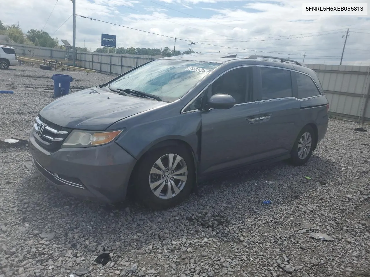 5FNRL5H6XEB055813 2014 Honda Odyssey Exl