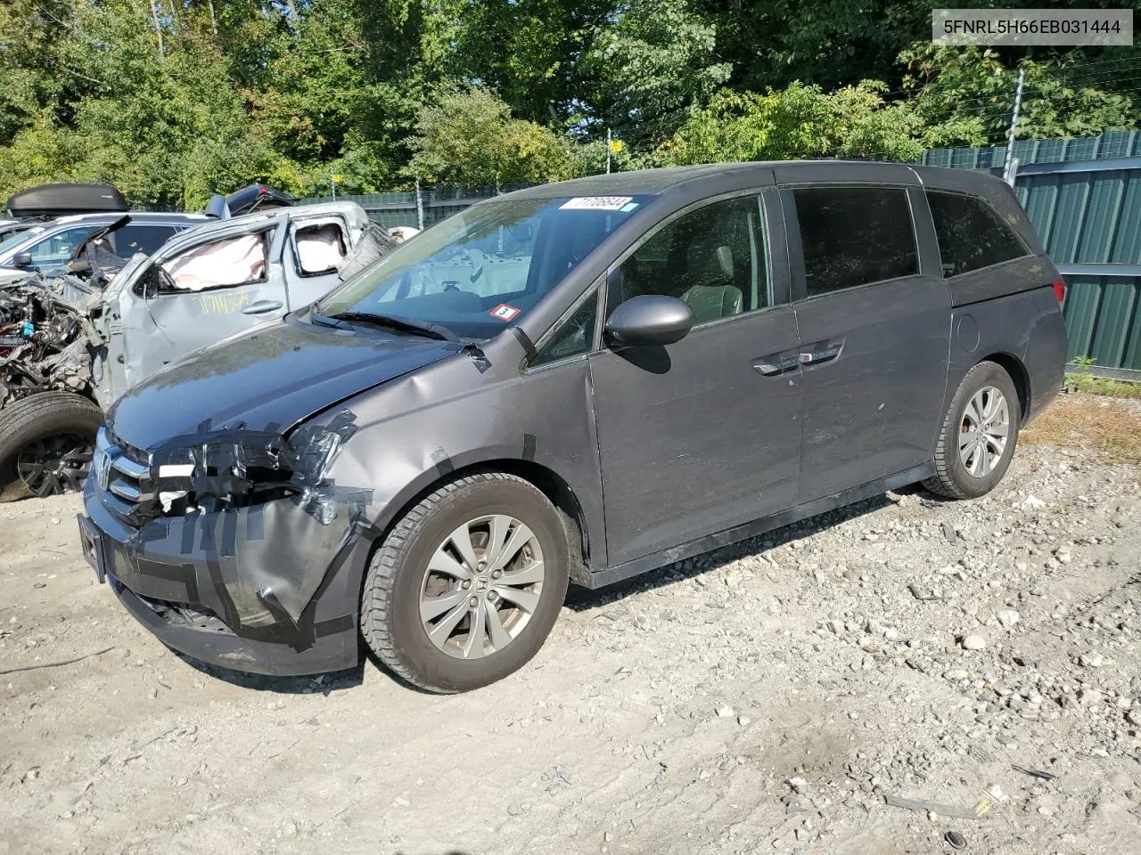 2014 Honda Odyssey Exl VIN: 5FNRL5H66EB031444 Lot: 71706644