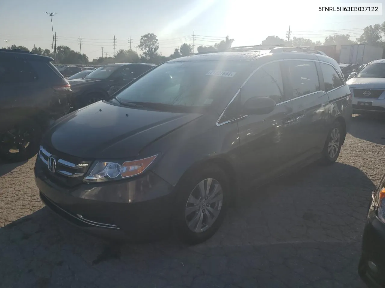 5FNRL5H63EB037122 2014 Honda Odyssey Exl