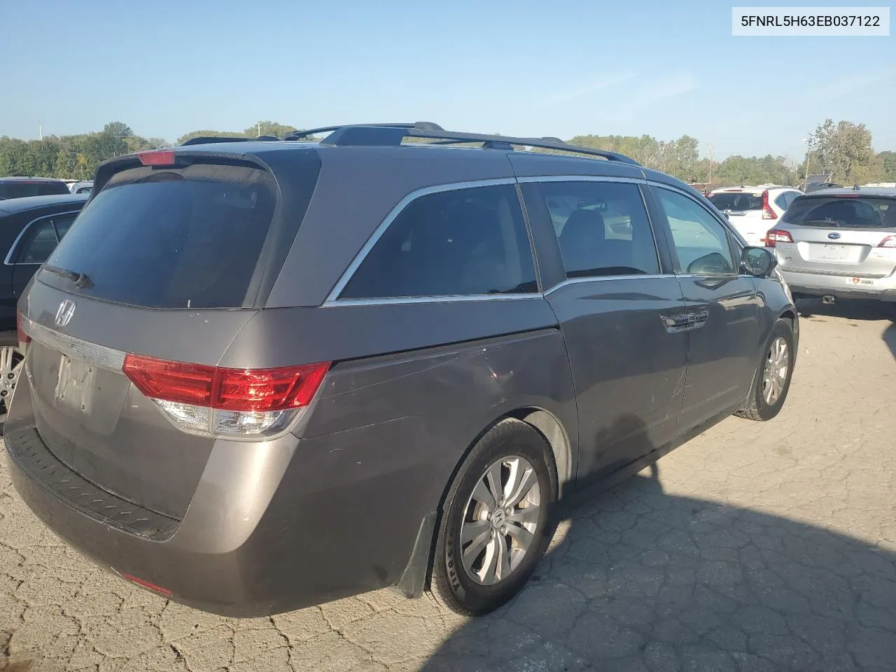 5FNRL5H63EB037122 2014 Honda Odyssey Exl