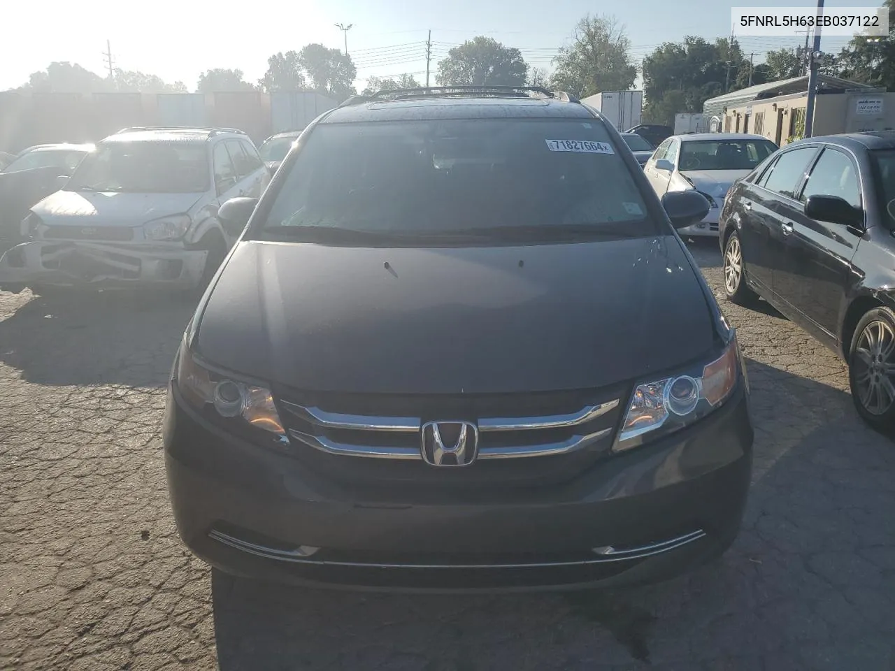 5FNRL5H63EB037122 2014 Honda Odyssey Exl