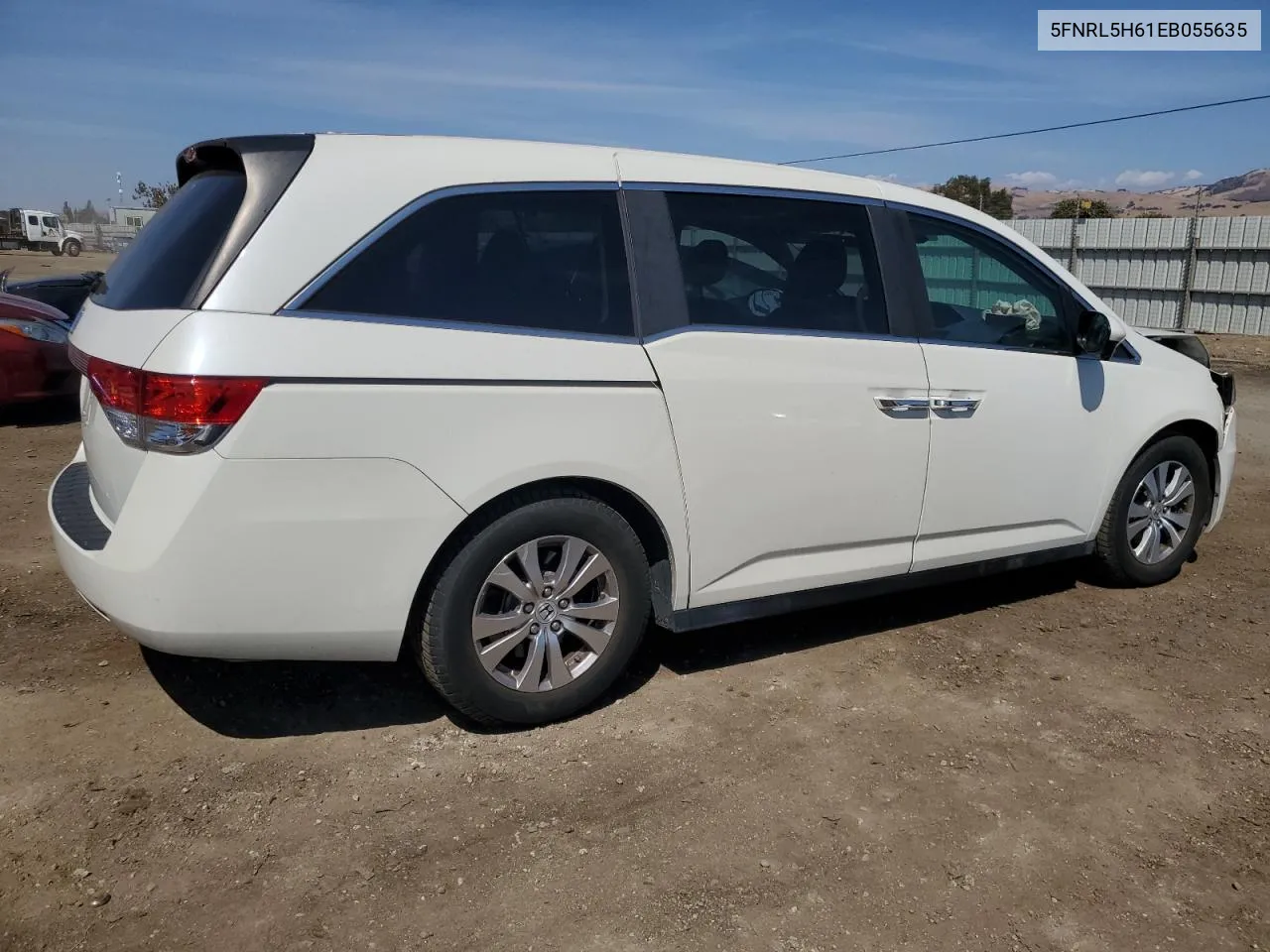 5FNRL5H61EB055635 2014 Honda Odyssey Exl